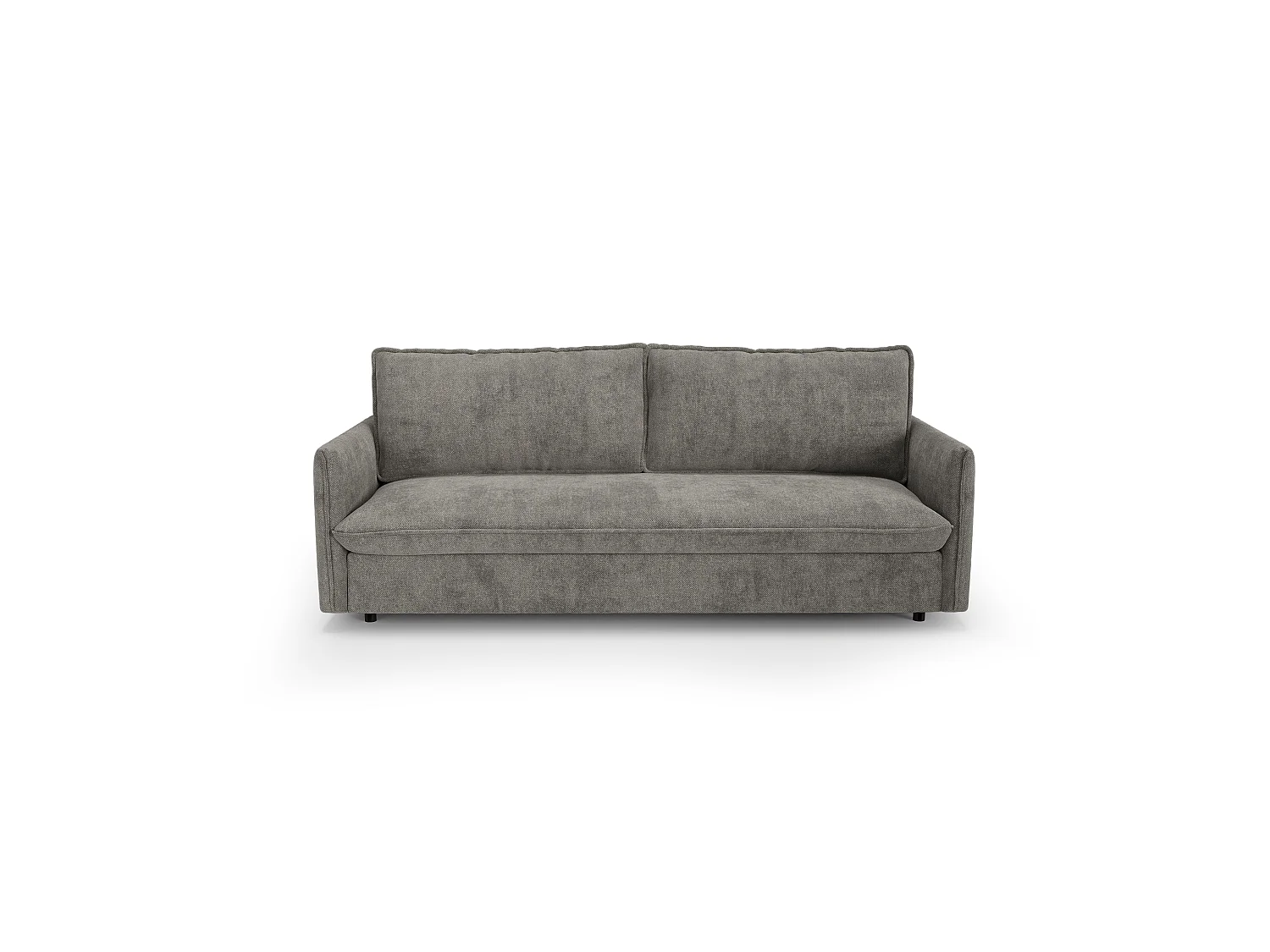 Canapé convertible express AVA en Tissu tramé Gris