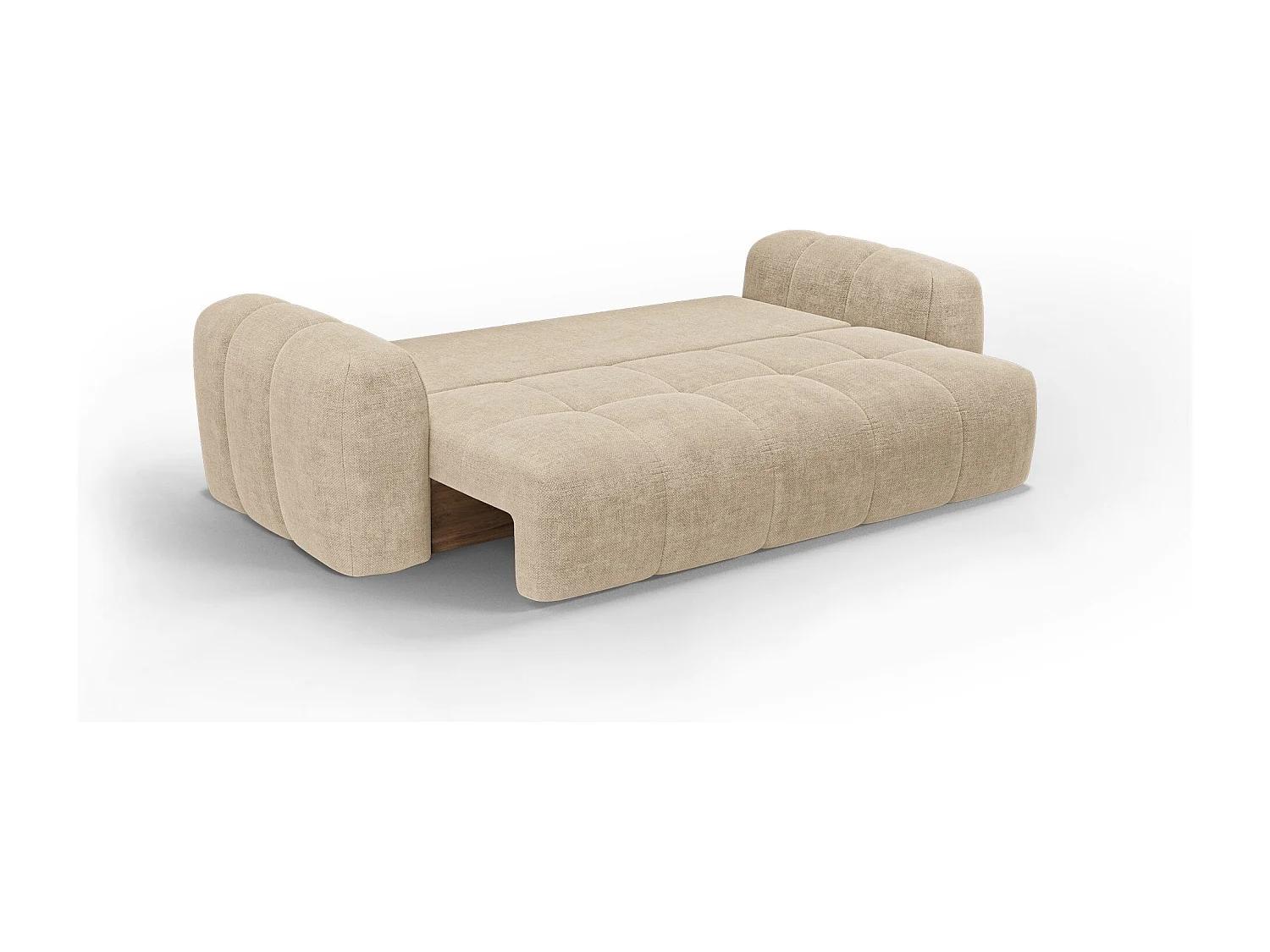 Canapé convertible avec coffre SKY en Tissu tramé