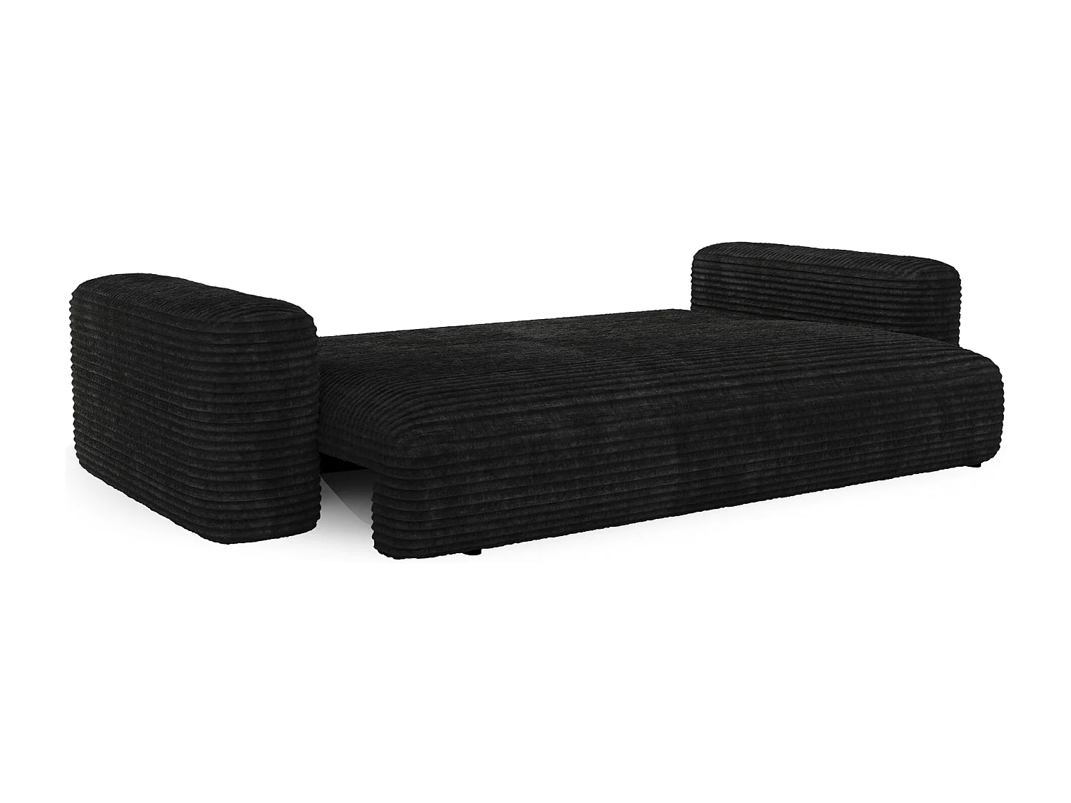 Canapé convertible avec coffre de rangement LIOR en Velours côtelé XXL