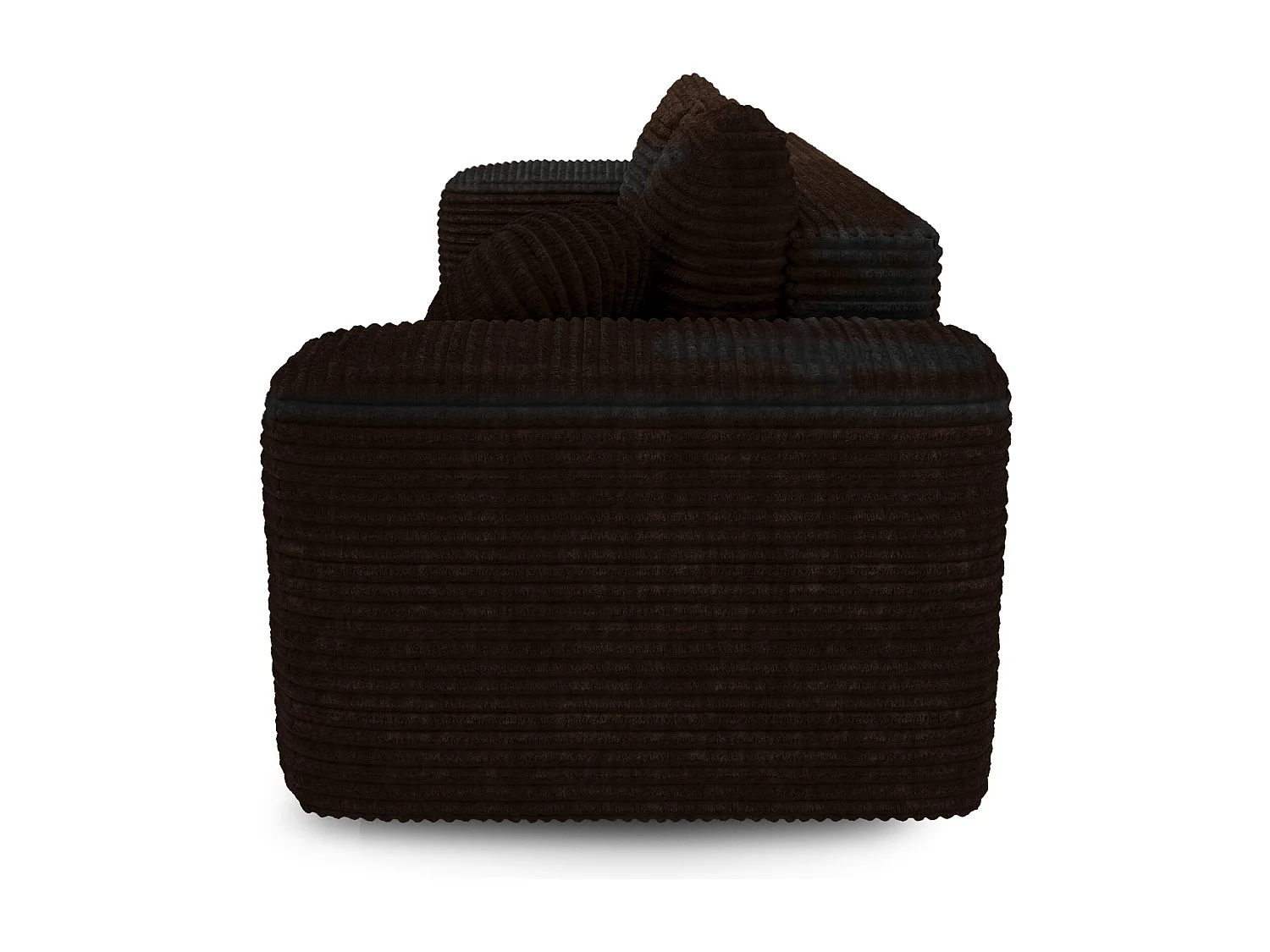Canapé convertible avec coffre de rangement LIOR en Velours côtelé XXL