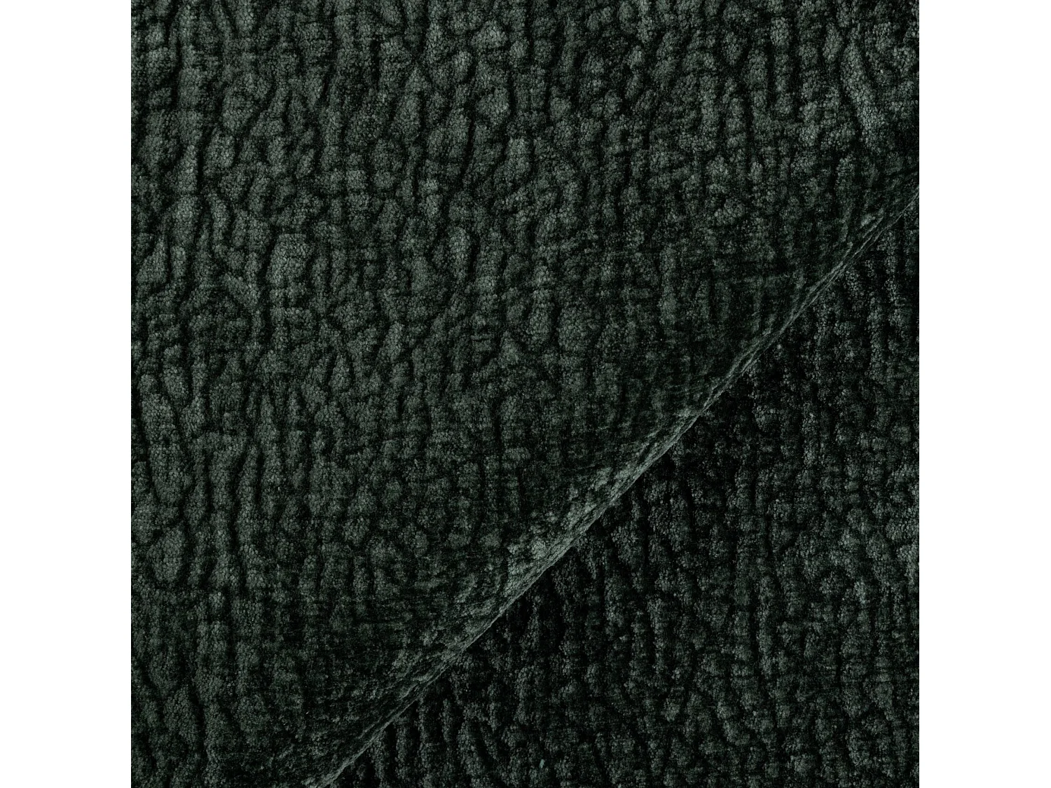 Canapé convertible avec coffre de rangement LIOR en Velours à motifs Crème