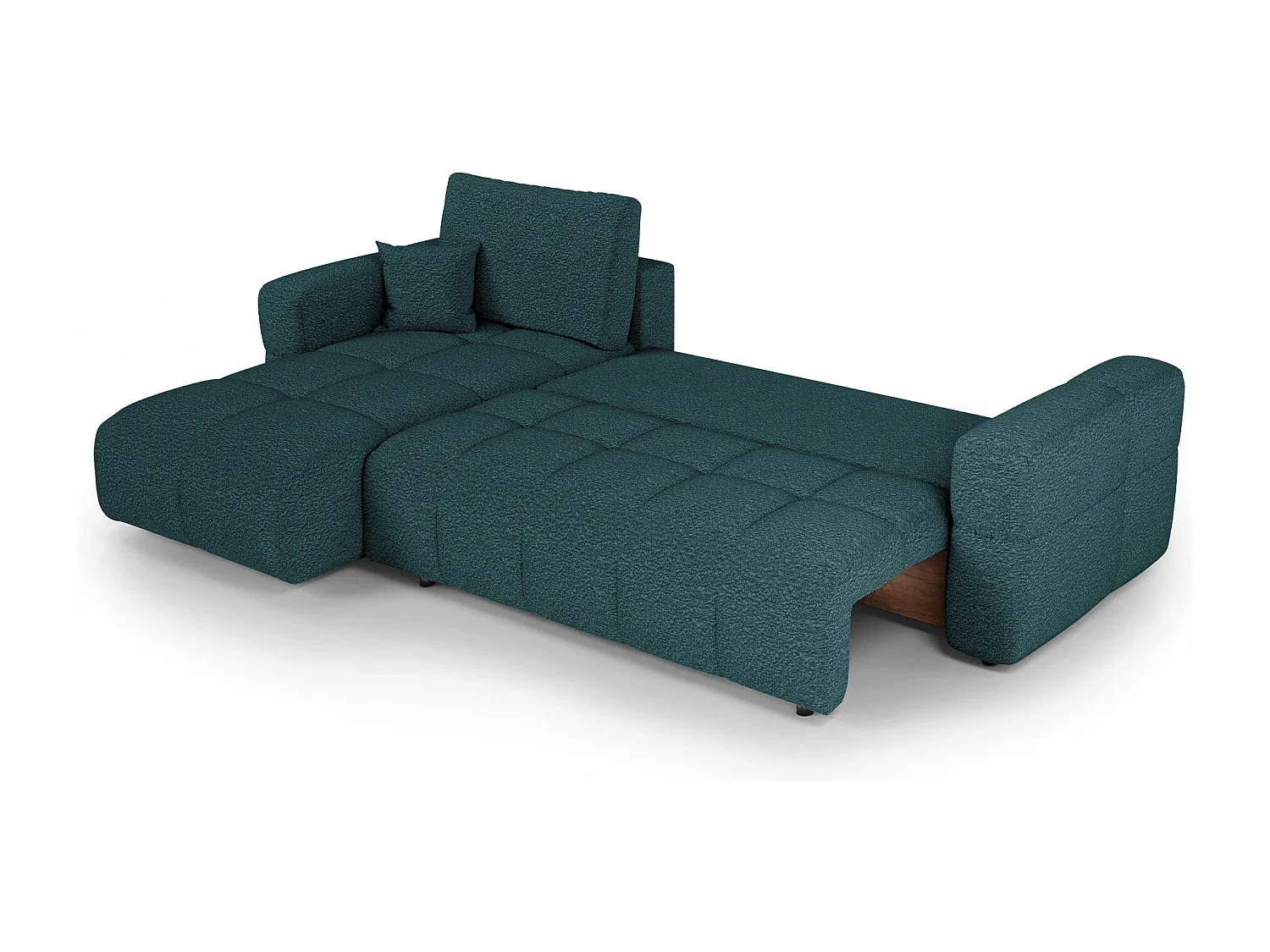 Canapé d'angle gauche convertible avec coffre VIBE