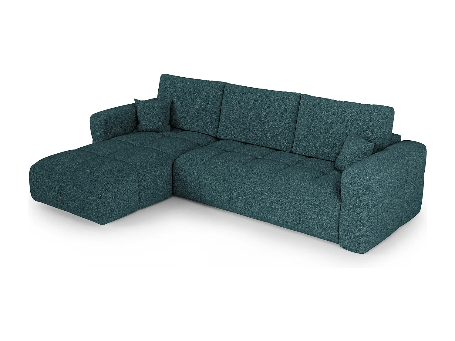 Canapé d'angle gauche convertible avec coffre VIBE