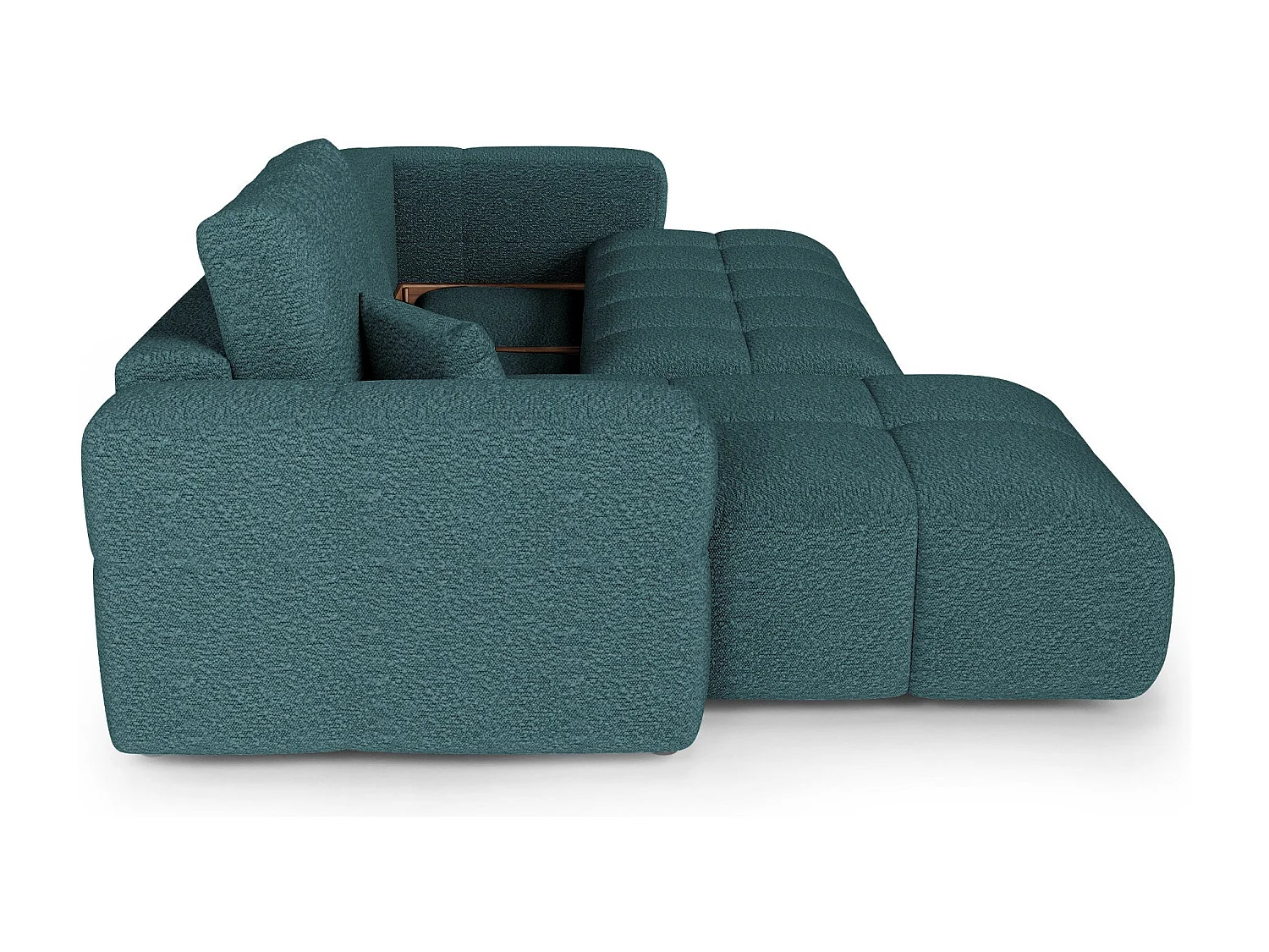 Canapé d'angle gauche convertible avec coffre VIBE