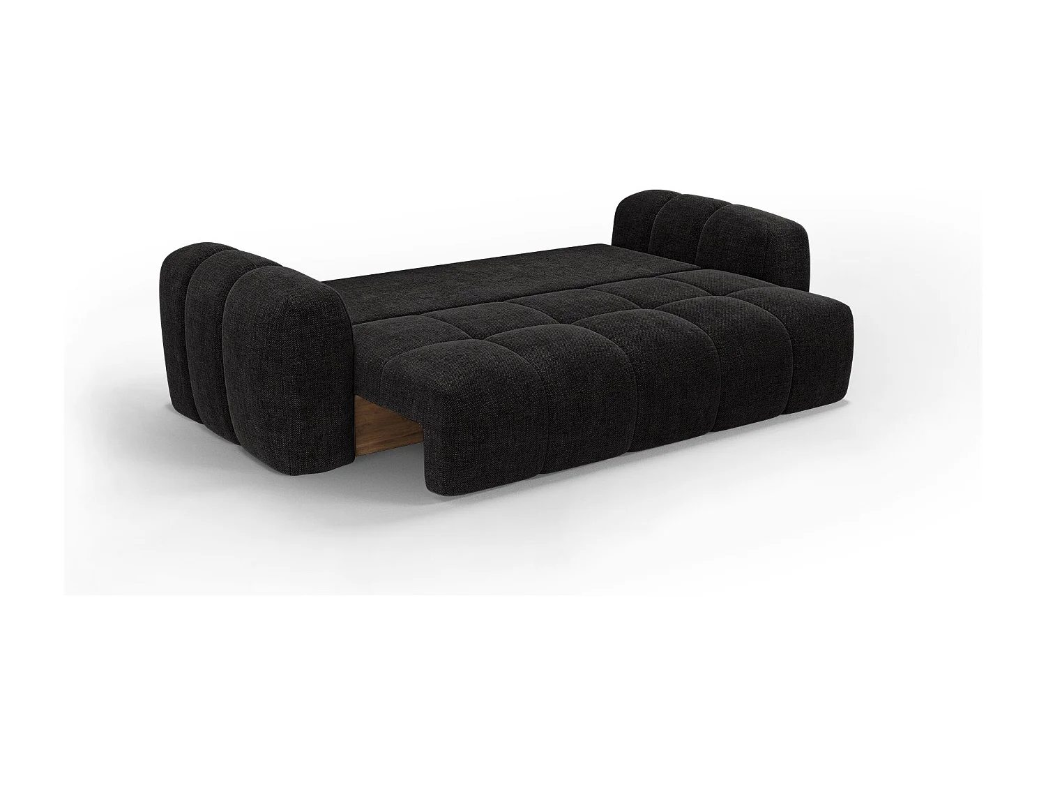 Canapé convertible avec coffre SKY en Tissu tramé