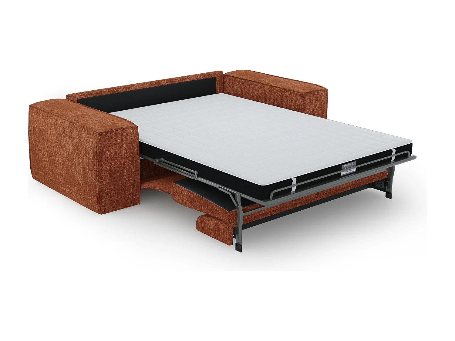 Canapé convertible express JUNE en Velours gaufré