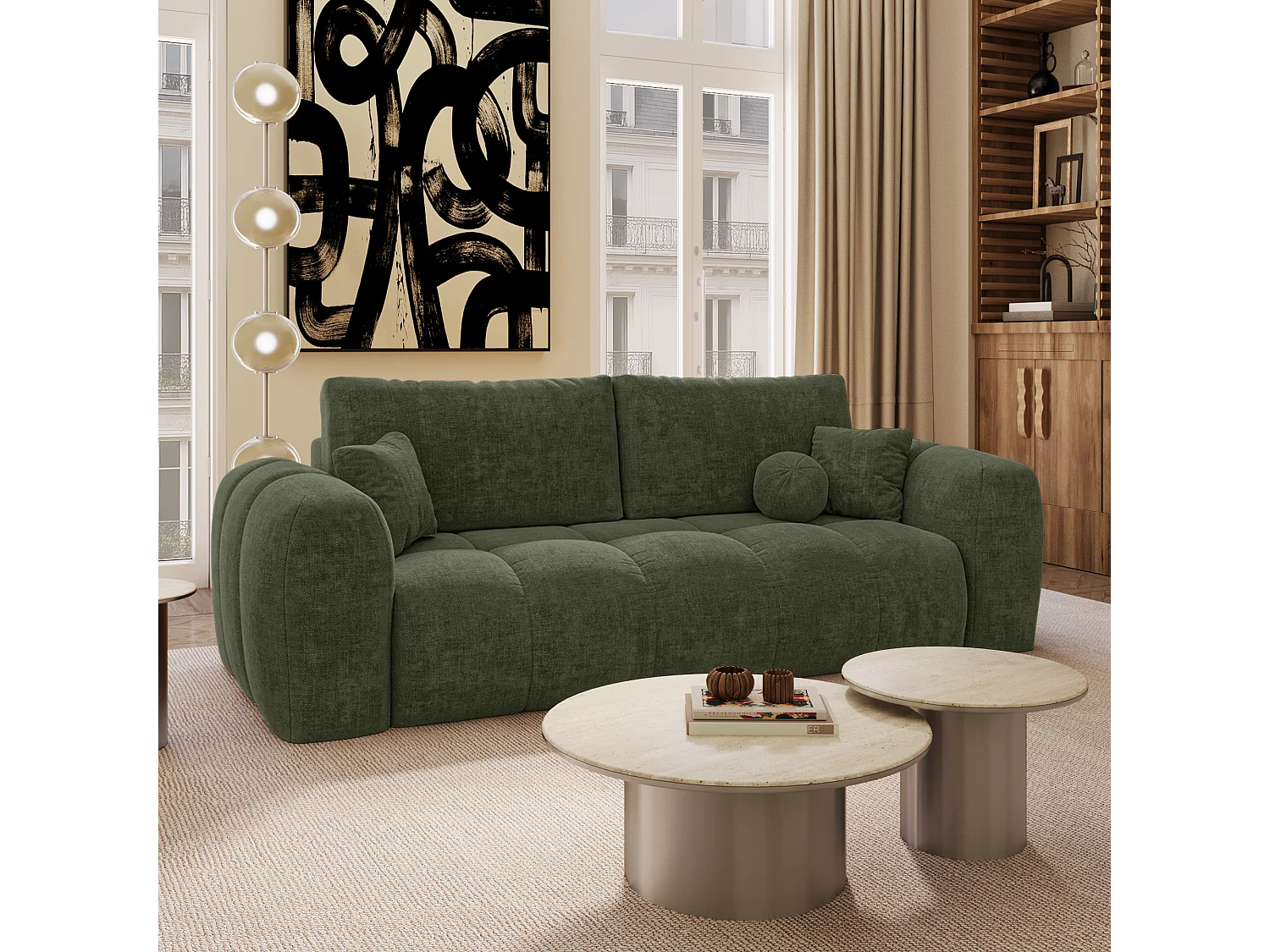 Canapé convertible avec coffre SKY