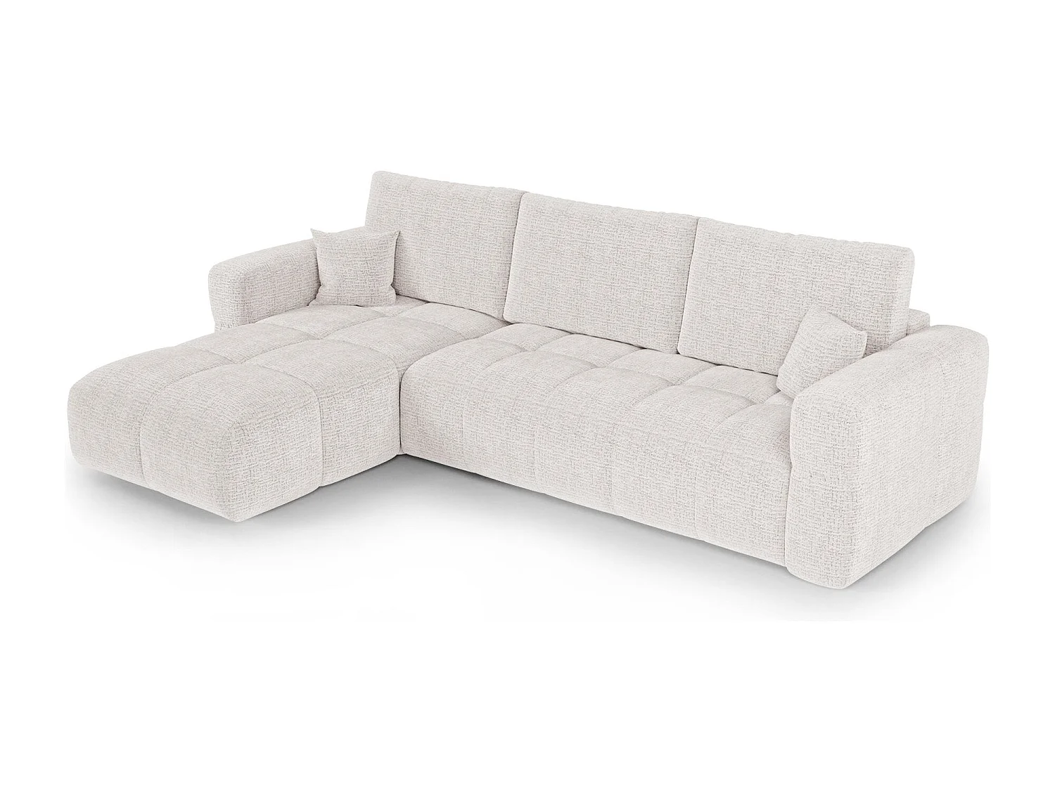 Canapé d'angle gauche convertible avec coffre VIBE