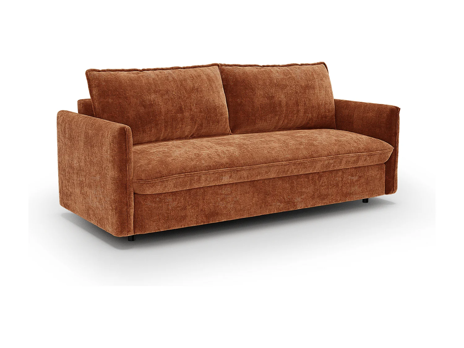 Canapé convertible express AVA en Velours gaufré