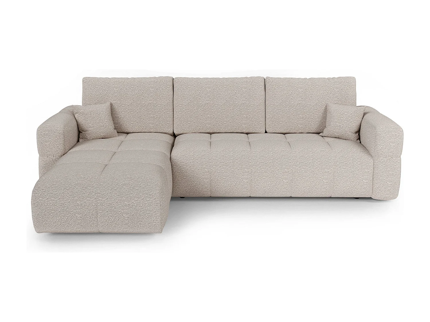 Canapé d'angle gauche convertible avec coffre VIBE