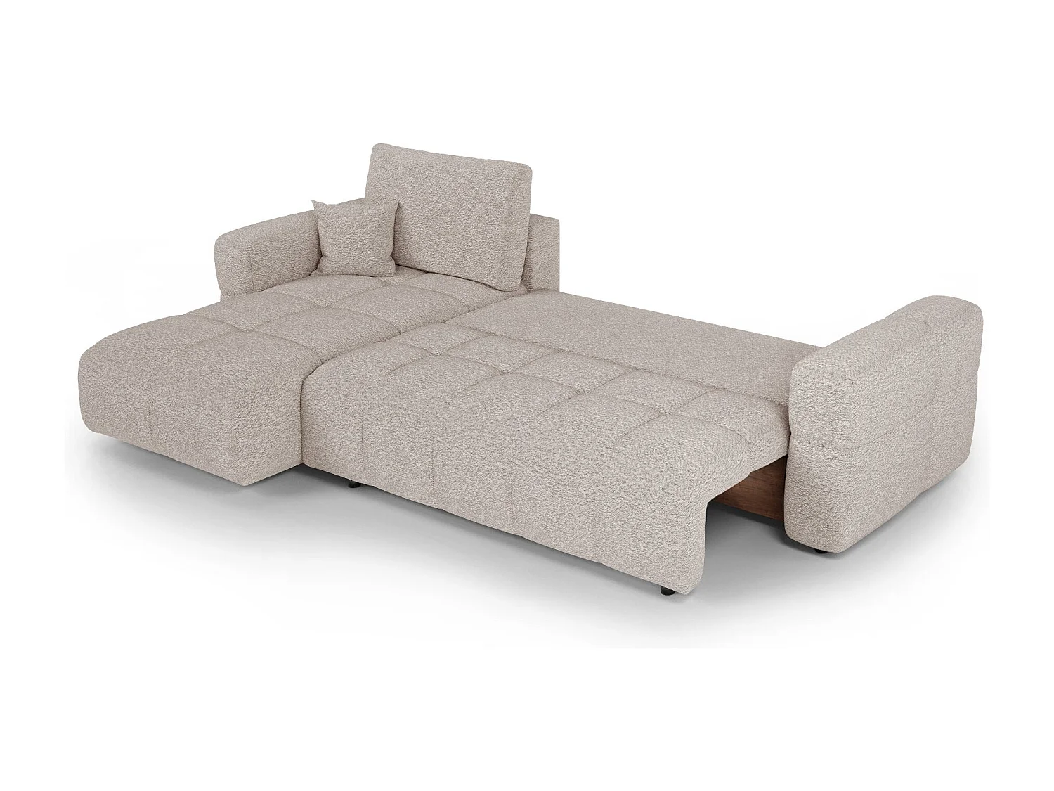 Canapé d'angle gauche convertible avec coffre VIBE