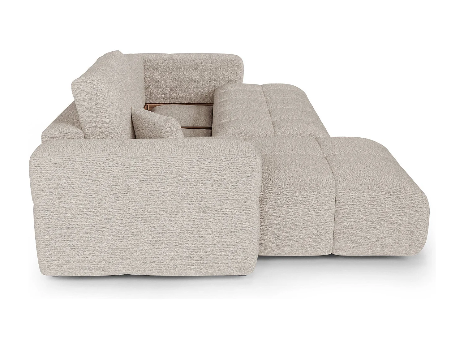 Canapé d'angle gauche convertible avec coffre VIBE