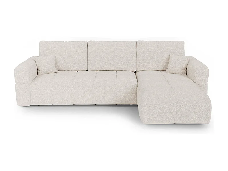 Canapé d'angle droit convertible avec coffre VIBE