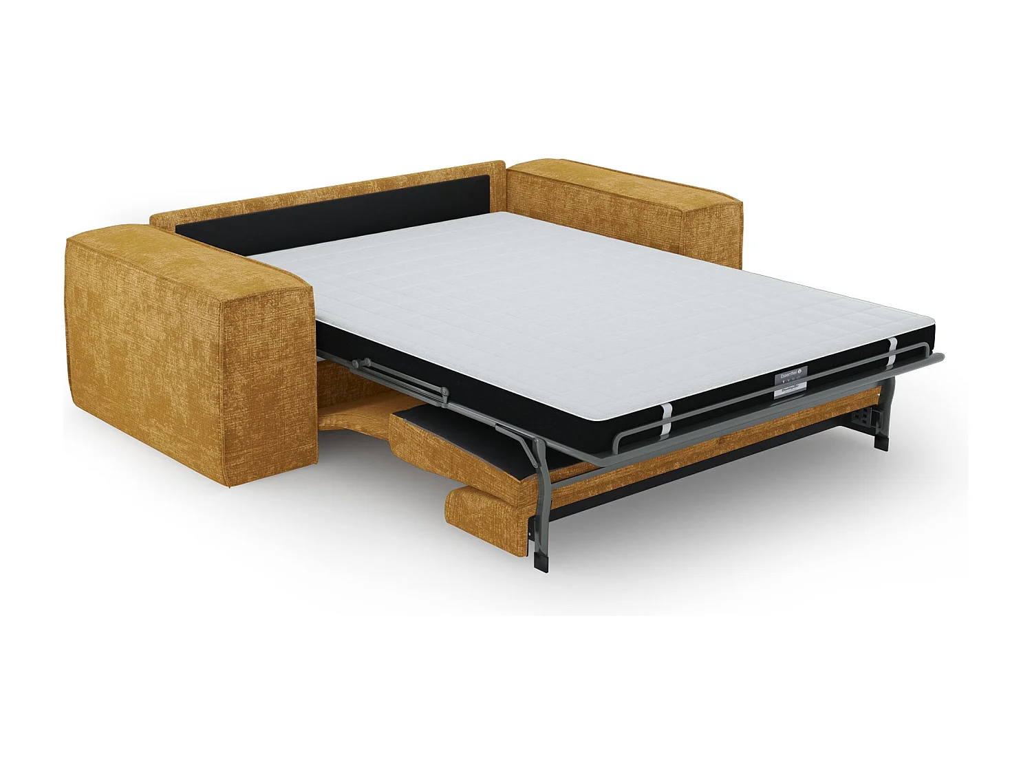 Canapé convertible express JUNE en Velours gaufré