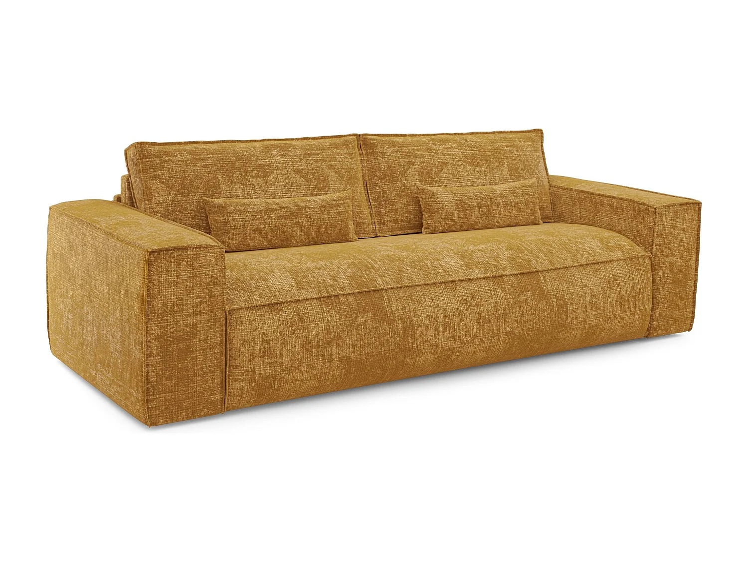 Canapé convertible express JUNE en Velours gaufré