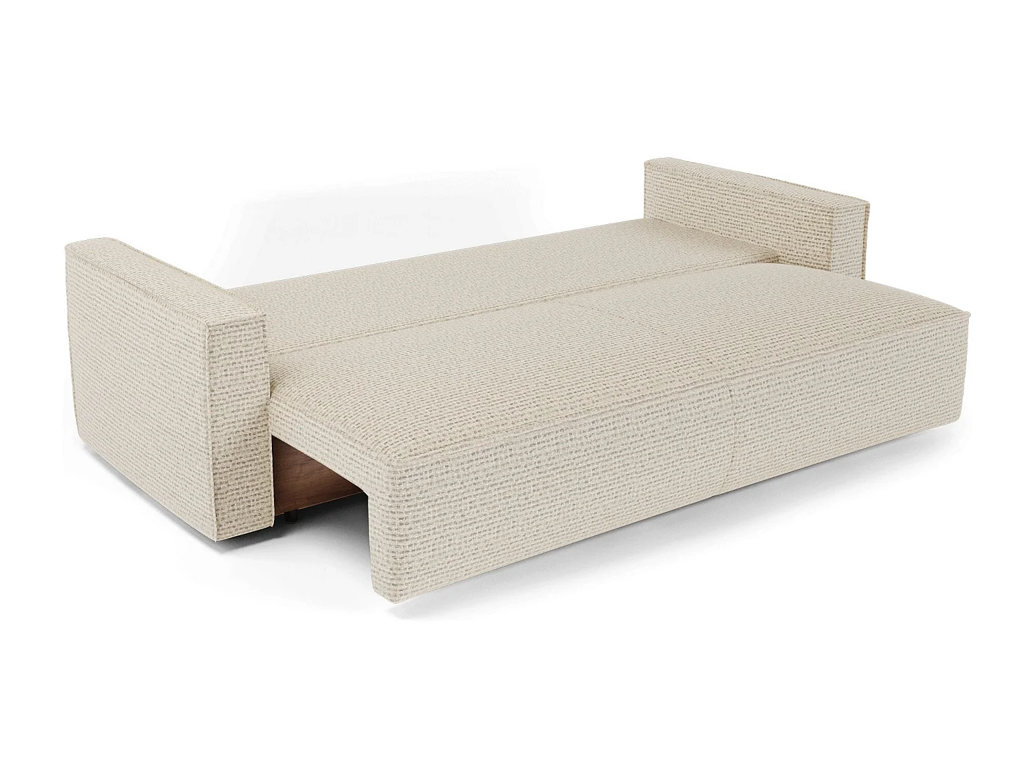 Canapé convertible avec coffre  en Tissu effet tweed