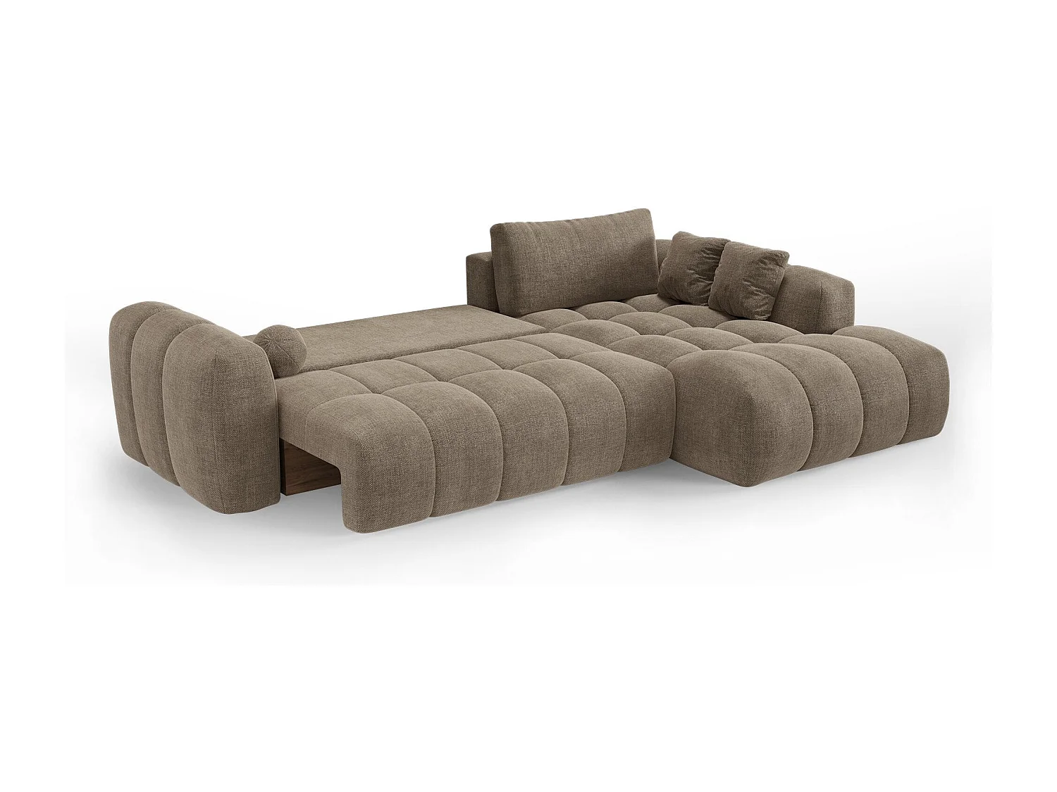 Canapé d'angle droit convertible avec coffre SKY