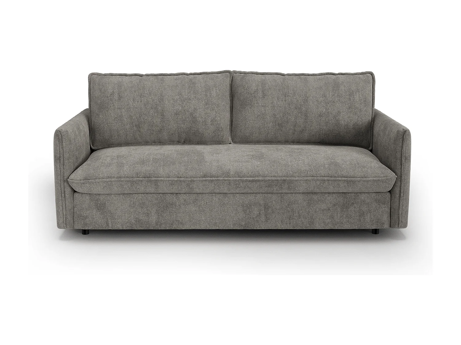 Canapé convertible express AVA en Tissu tramé Gris