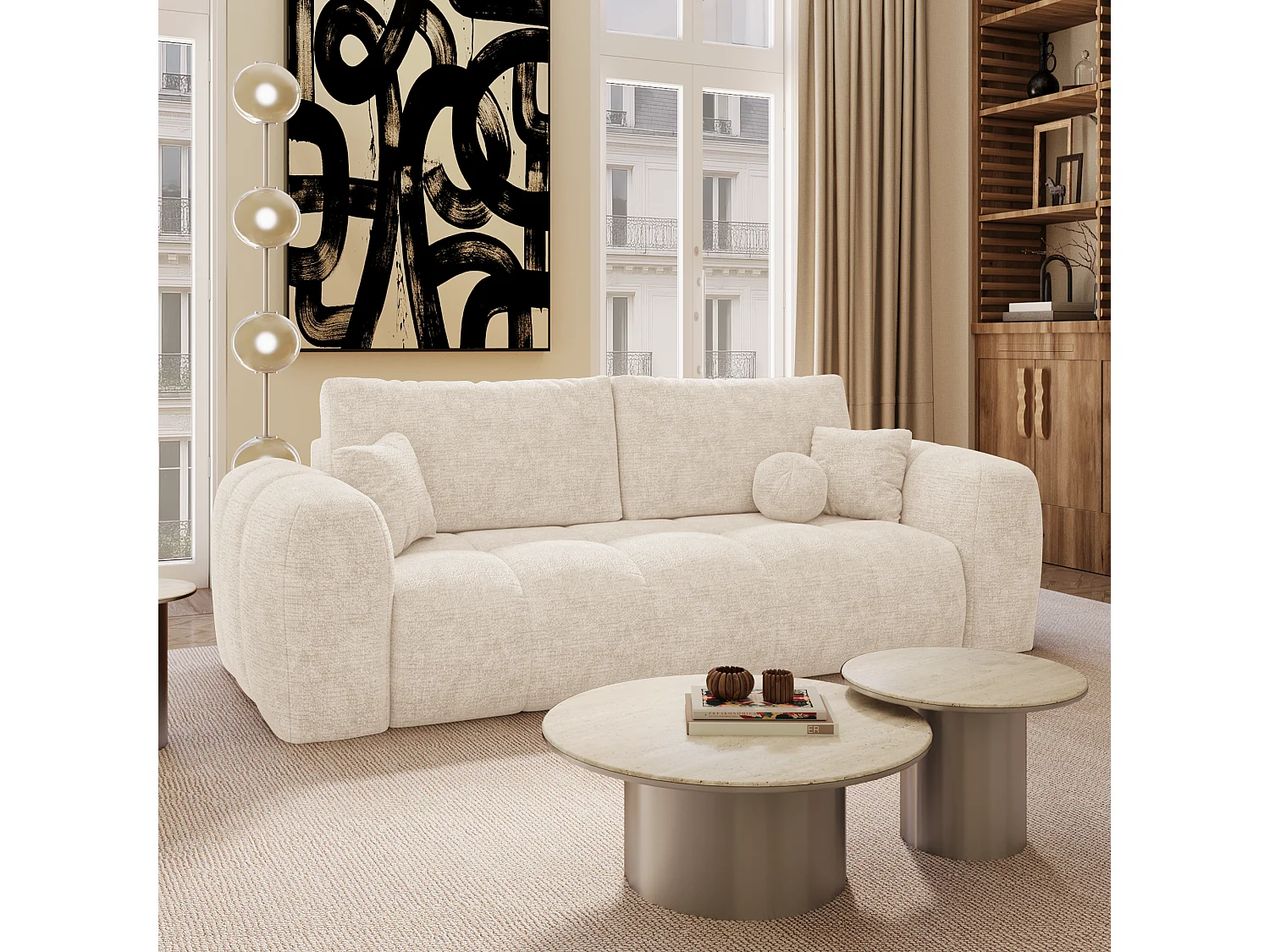 Canapé convertible avec coffre SKY