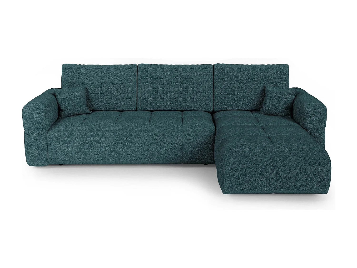 Canapé d'angle droit convertible avec coffre VIBE