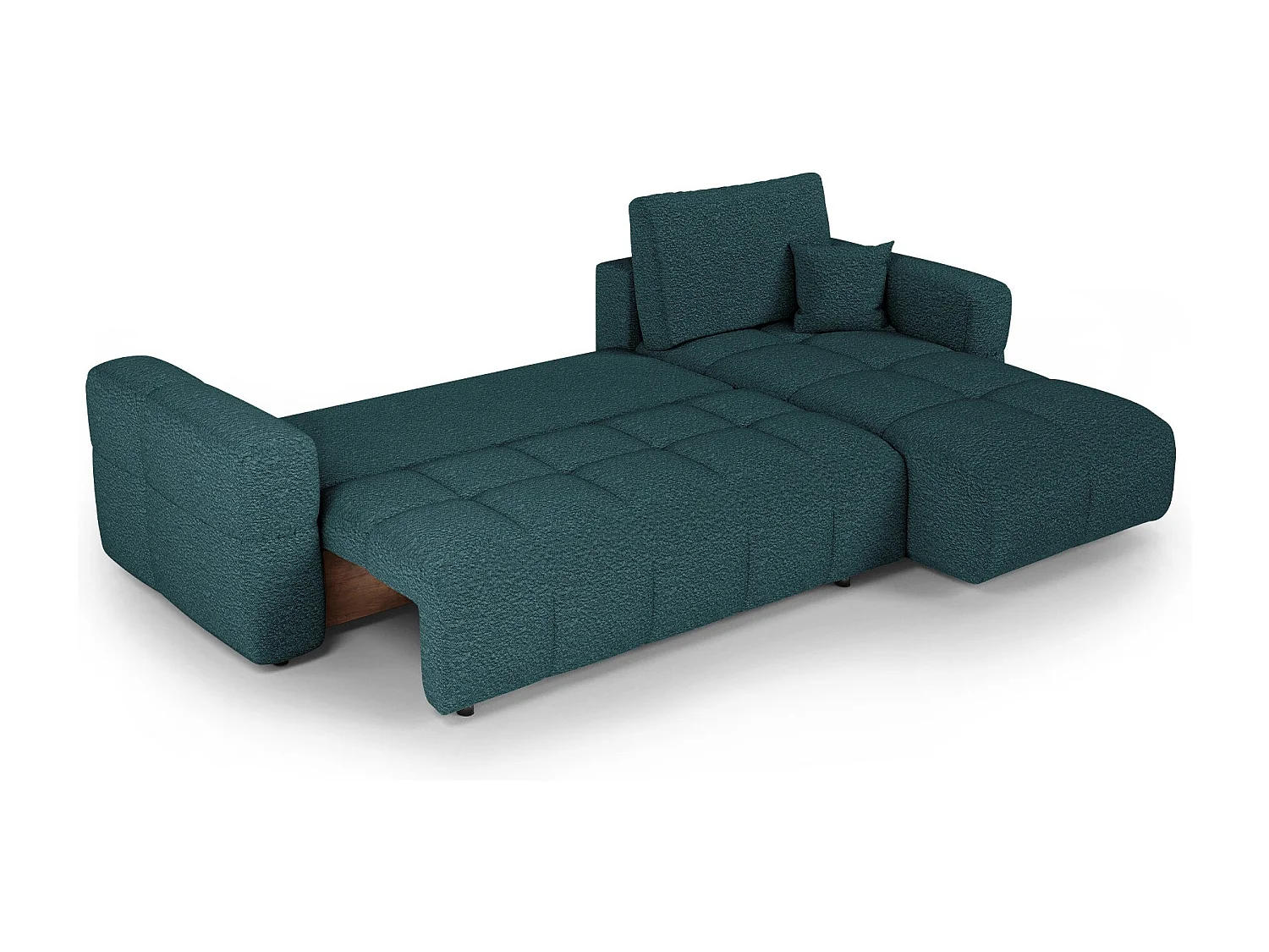 Canapé d'angle droit convertible avec coffre VIBE