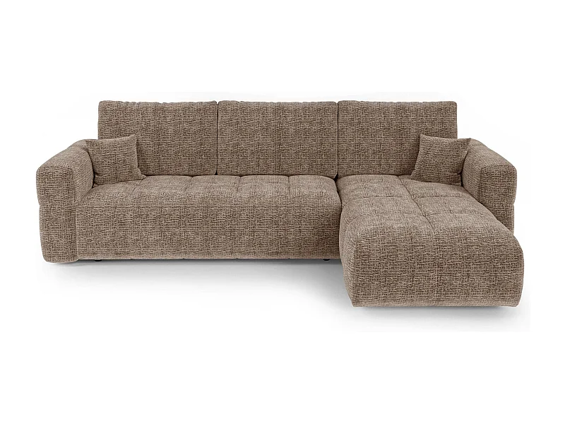 Canapé d'angle droit convertible avec coffre VIBE