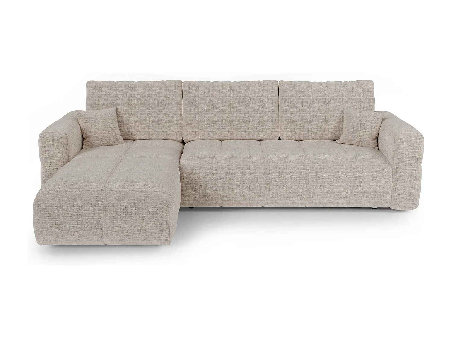 Canapé d'angle gauche convertible avec coffre VIBE