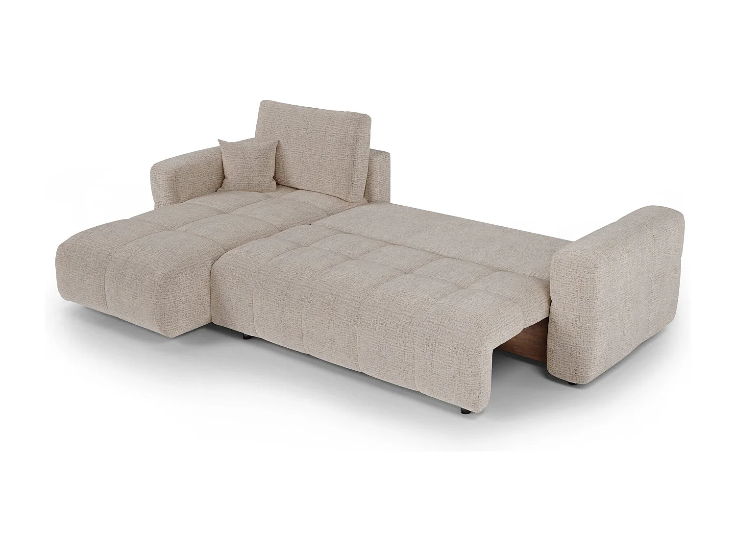 Canapé d'angle gauche convertible avec coffre VIBE