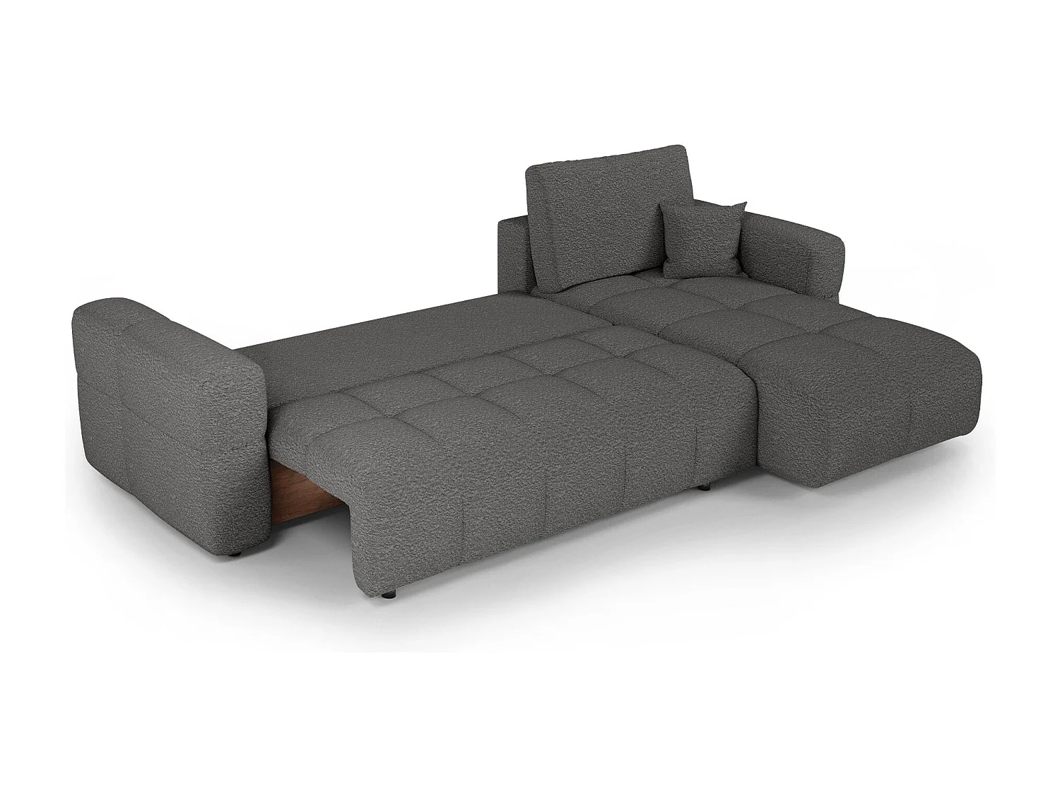 Canapé d'angle droit convertible avec coffre VIBE