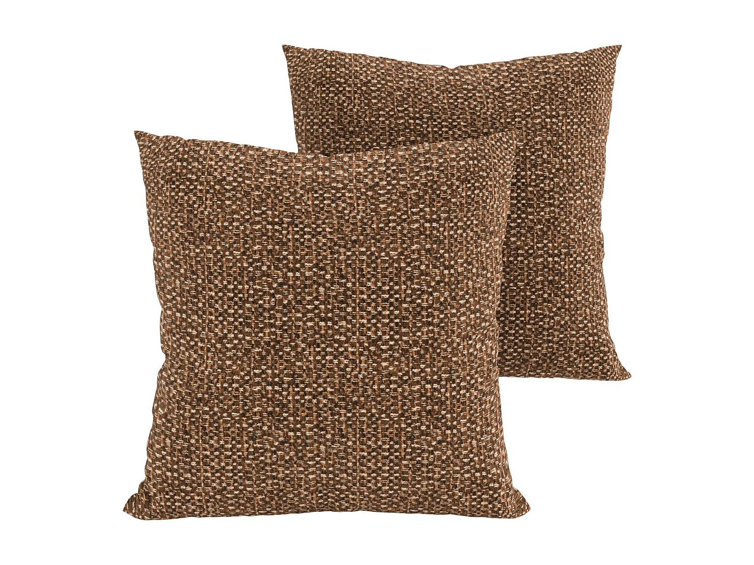 Lot de 2 coussins déco MELLO en Tissu effet tweed