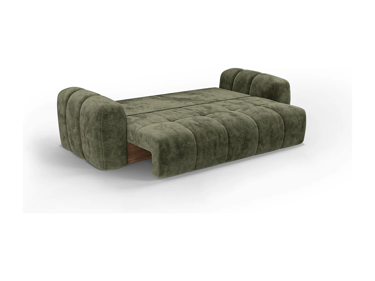 Canapé convertible avec coffre SKY en Velours gaufré