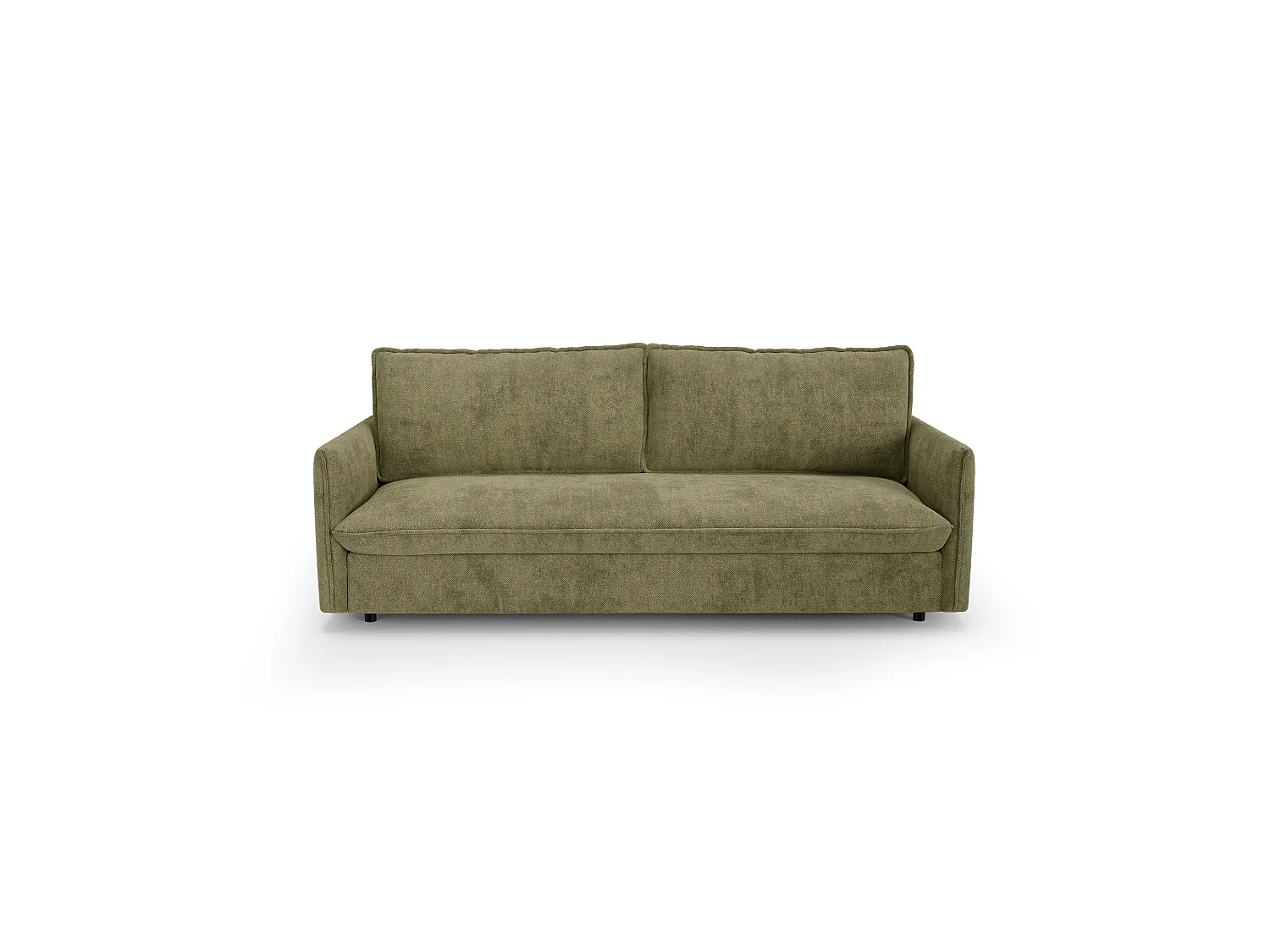 Canapé convertible express AVA en Tissu tramé vert vintage