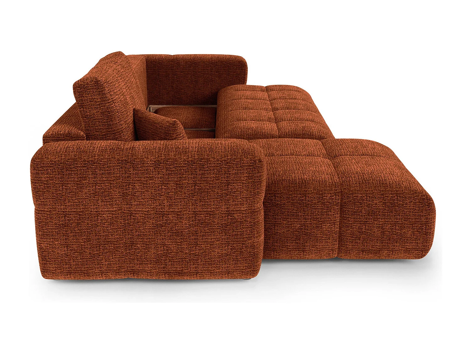 Canapé d'angle gauche convertible avec coffre VIBE