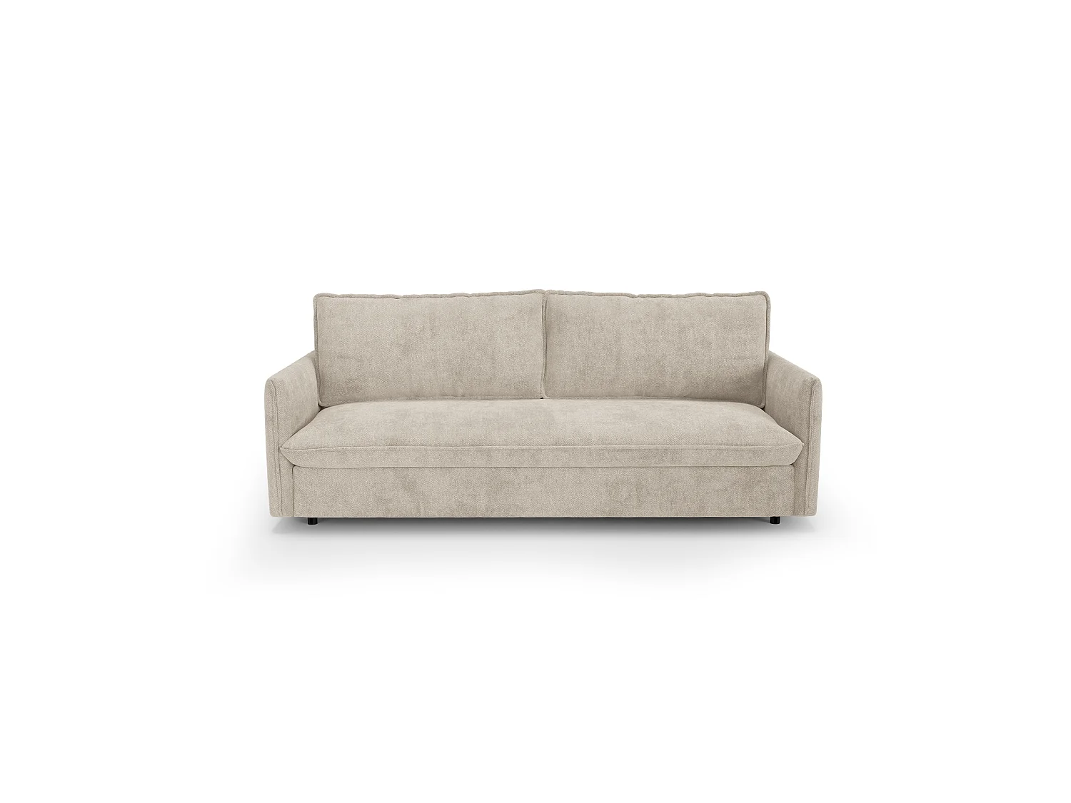 Canapé convertible express AVA en Tissu tramé Beige