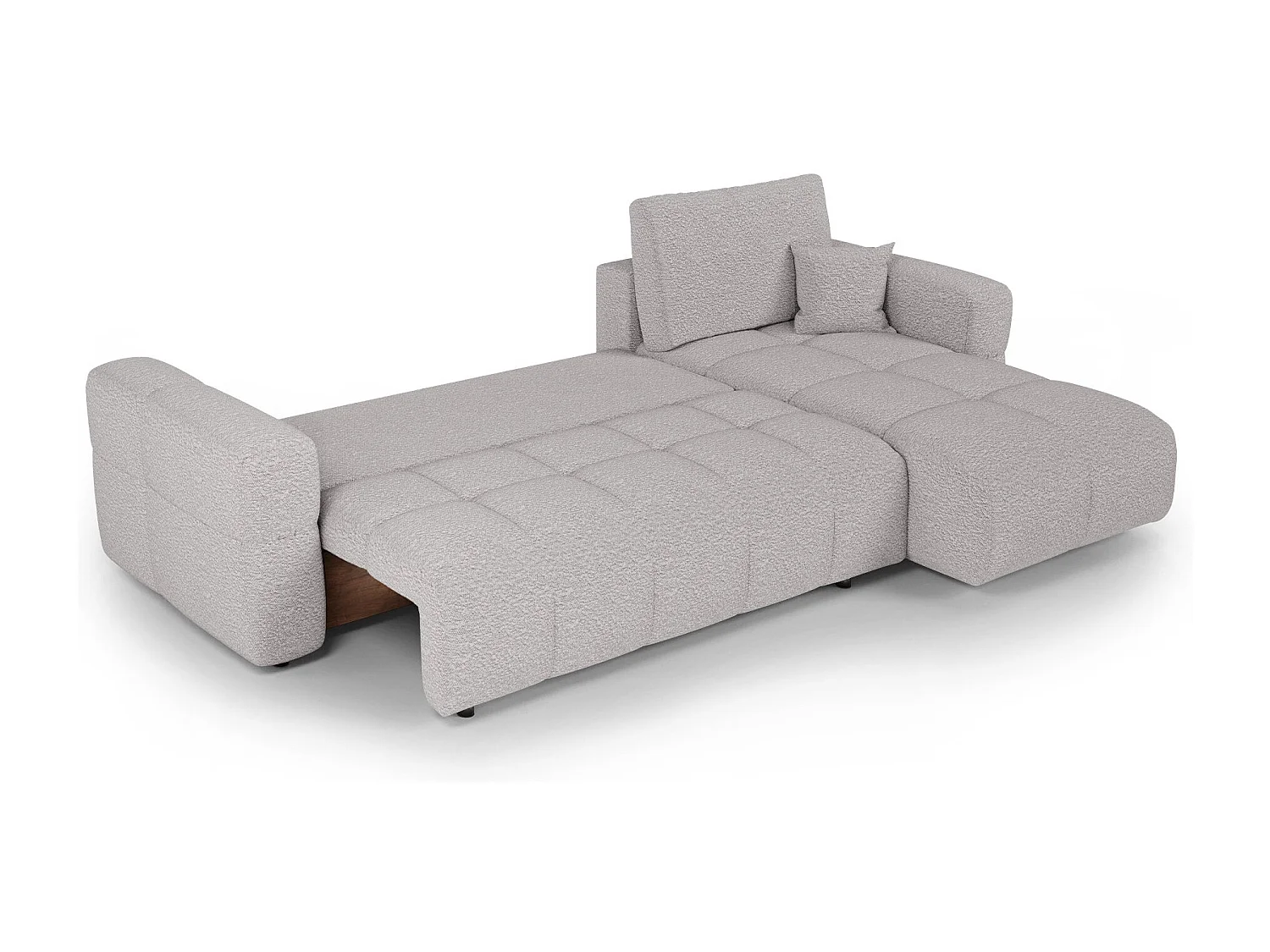 Canapé d'angle droit convertible avec coffre VIBE