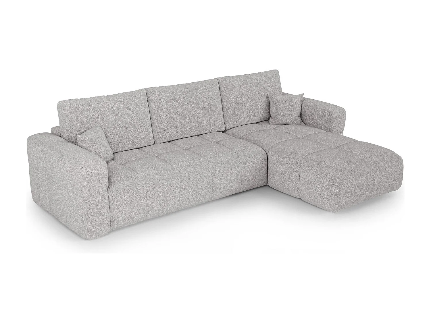 Canapé d'angle droit convertible avec coffre VIBE