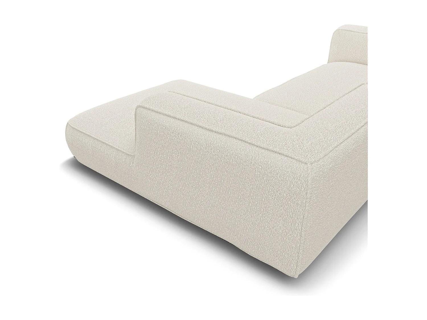 Canapé d'angle droit SOFIA en Bouclette