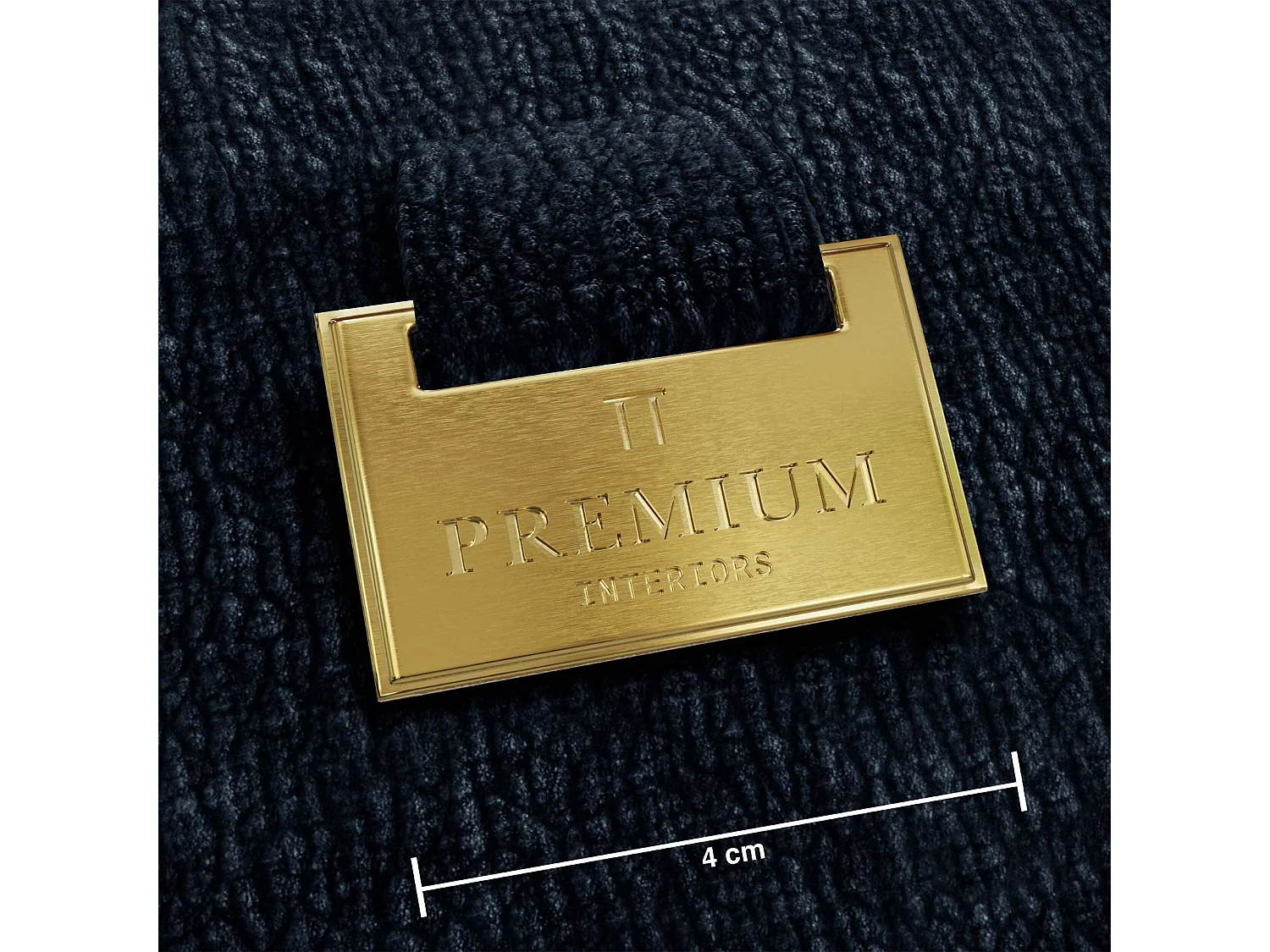 Canapé LUSH en Velours à motifs Bleu nuit