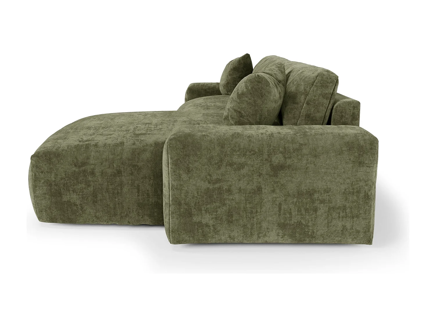 Canapé d'angle gauche CHEER en Velours gaufré