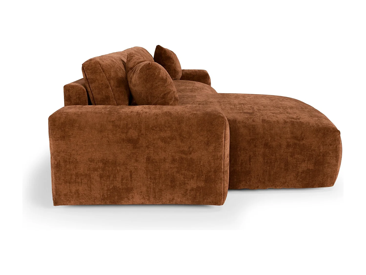 Canapé d'angle gauche CHEER en Velours gaufré