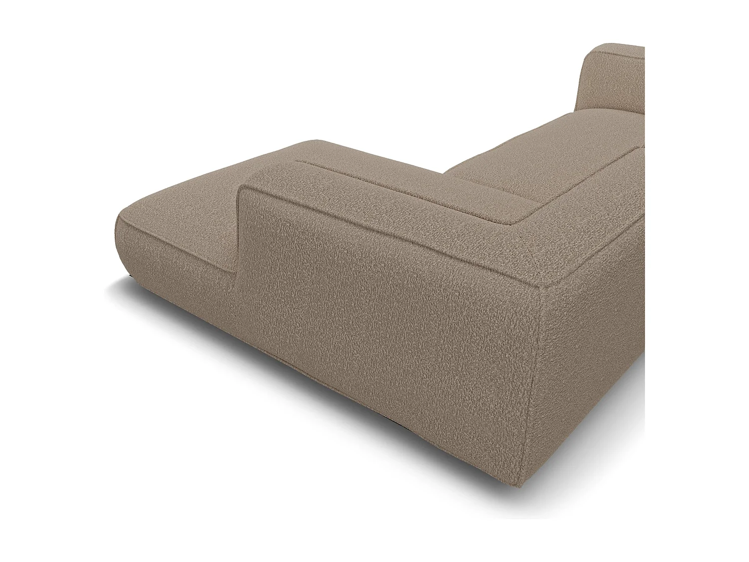 Canapé d'angle droit SOFIA en Bouclette