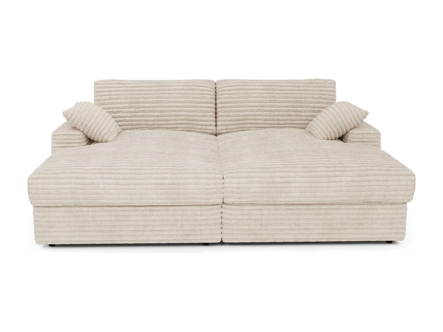 Canapé PLUM en Velours côtelé XXL Crème