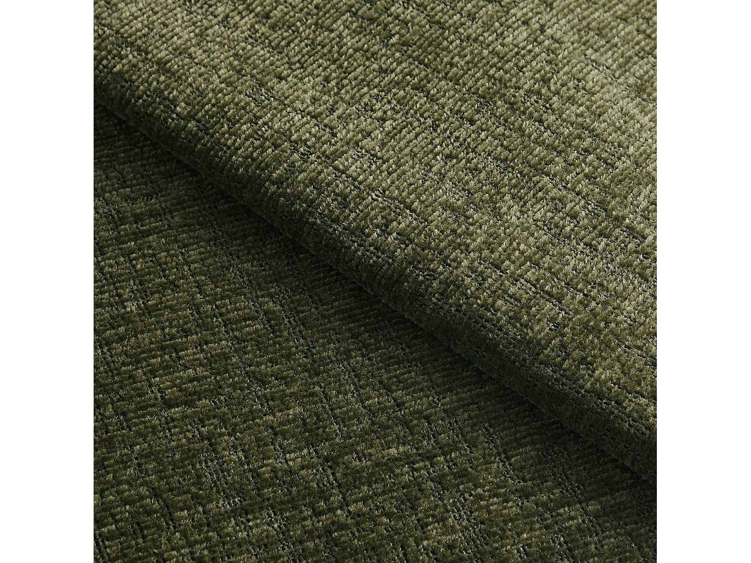 Module d'angle droit MOSS en Velours texturé Vert vintage