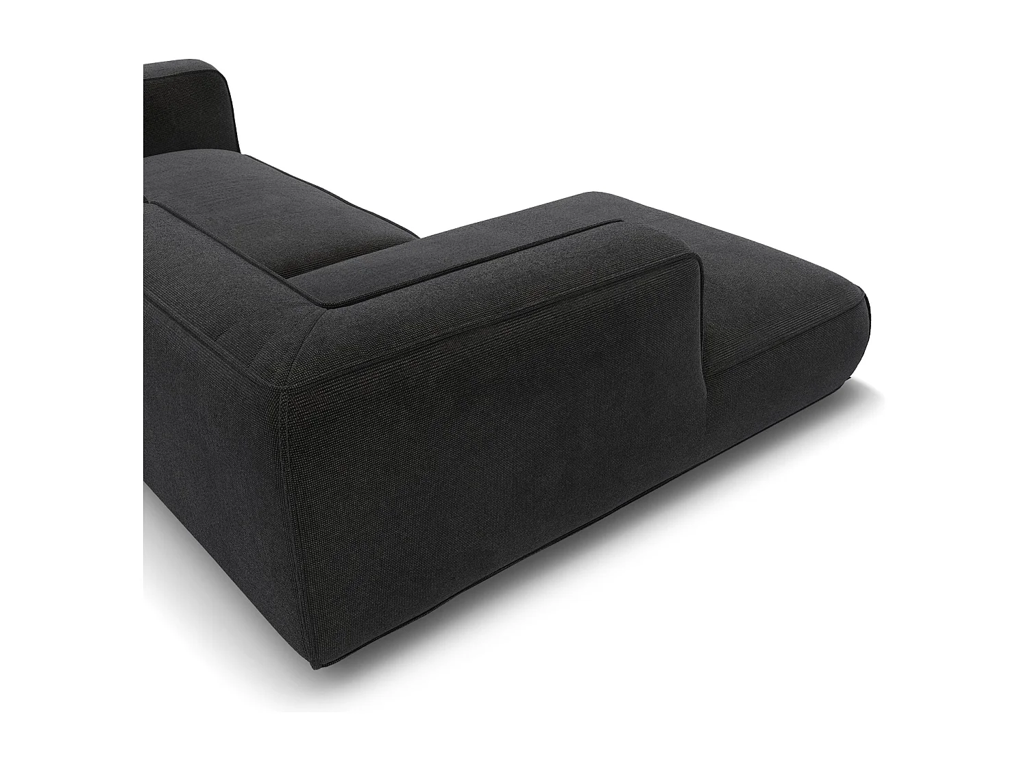 Canapé d'angle gauche SOFIA en Tissu tramé