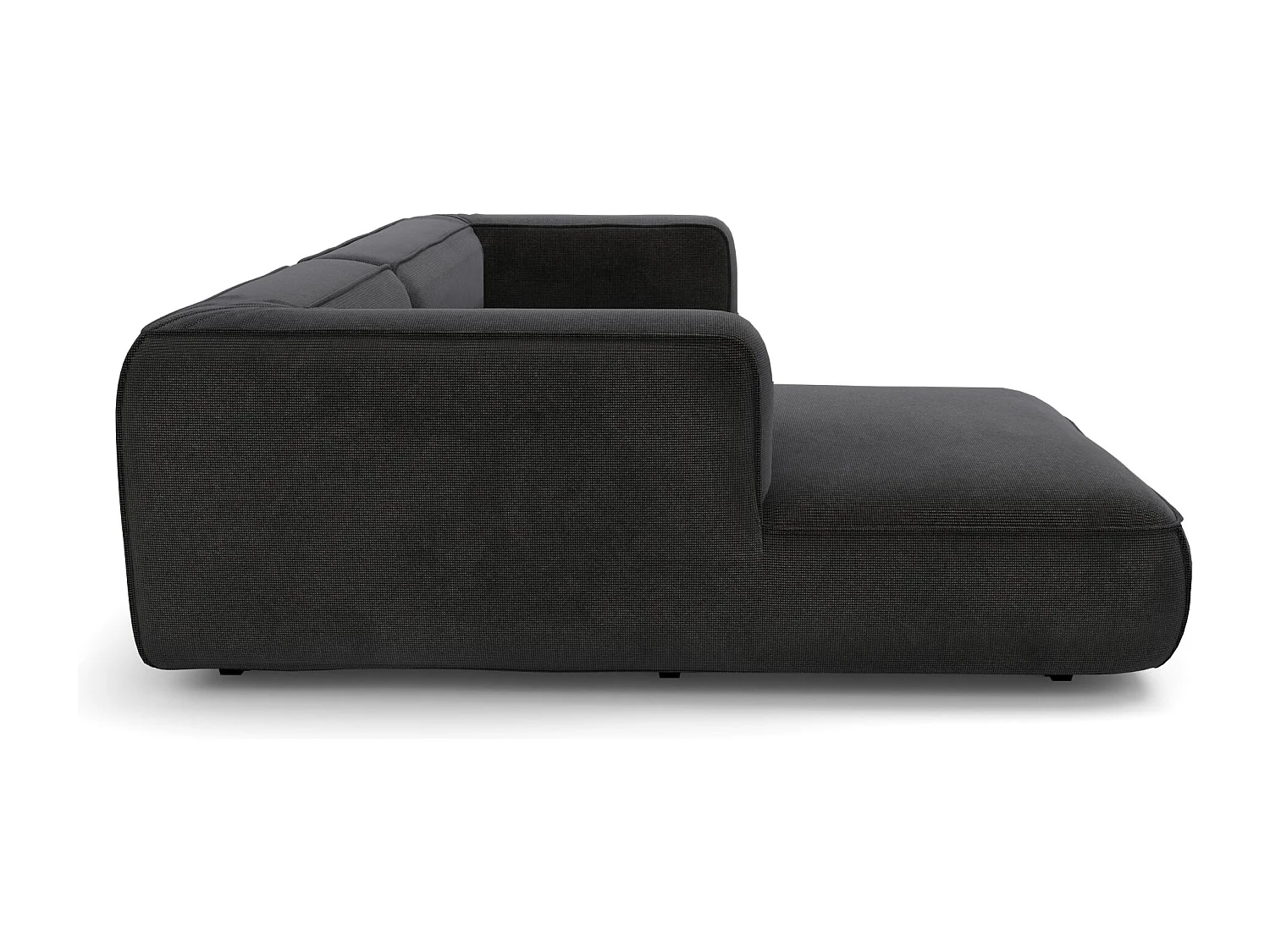 Canapé d'angle gauche SOFIA en Tissu tramé