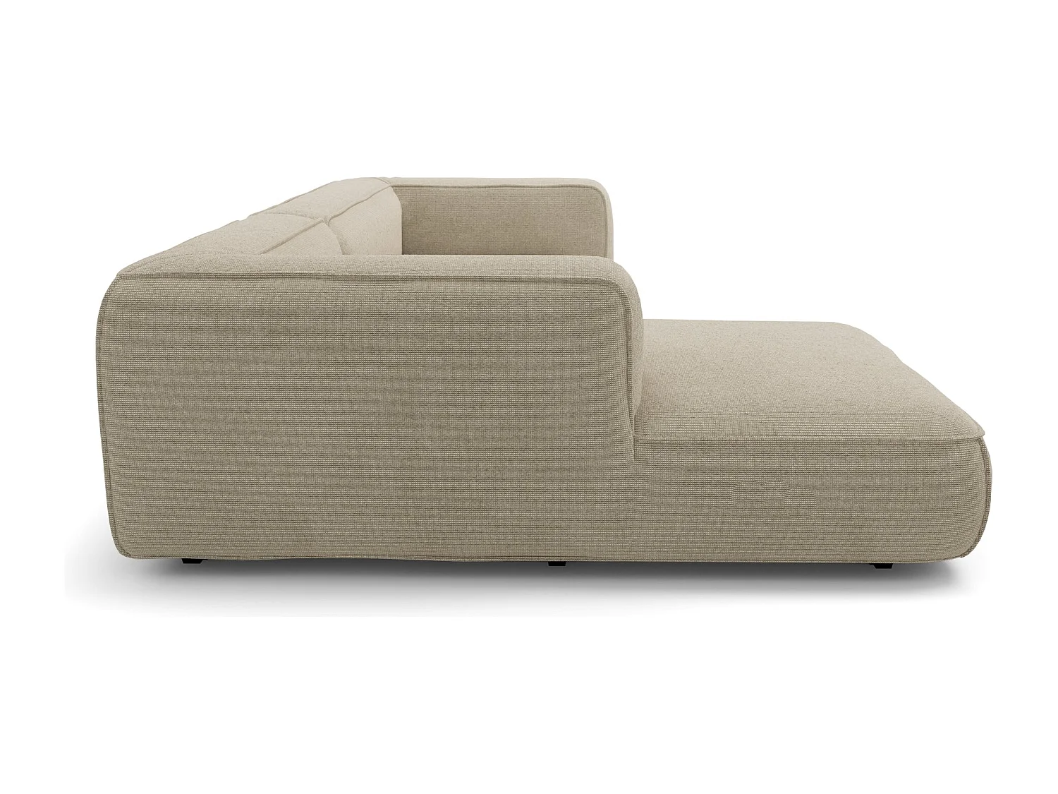 Canapé d'angle gauche SOFIA en Tissu tramé