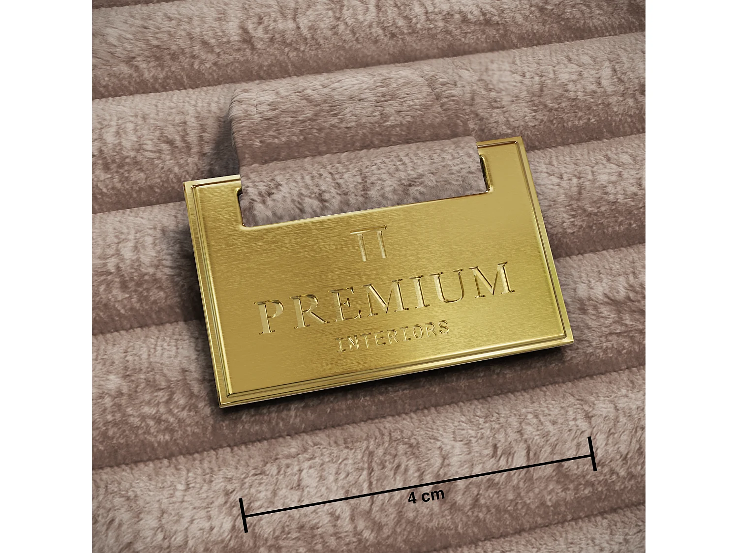 Canapé PLUM en Velours côtelé XXL Taupe