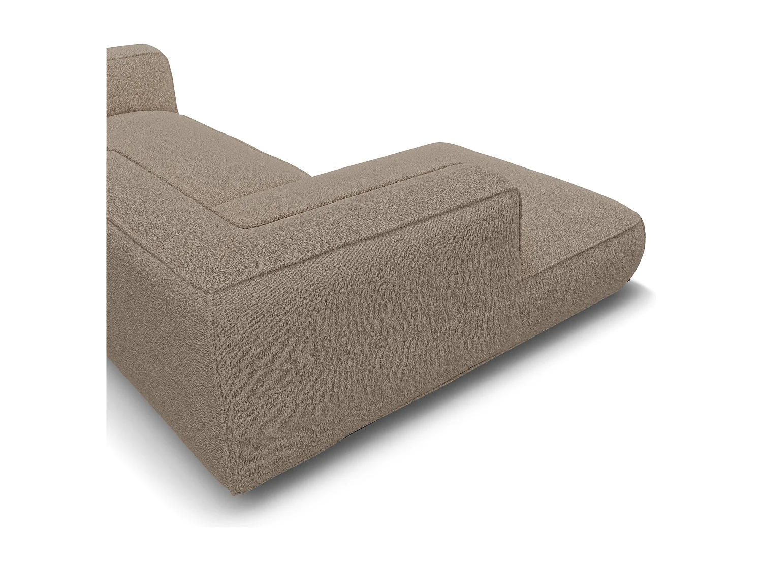 Canapé d'angle gauche SOFIA en Bouclette