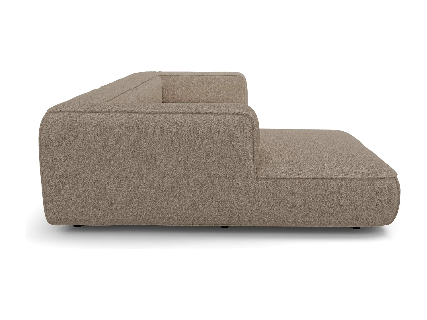 Canapé d'angle gauche SOFIA en Bouclette