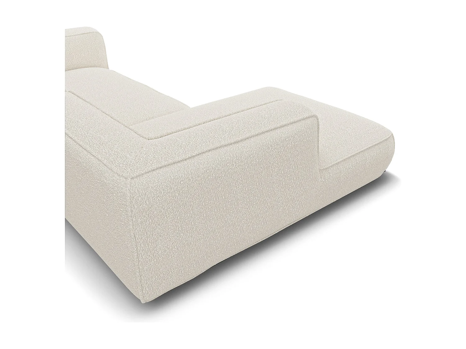 Canapé d'angle gauche SOFIA en Bouclette